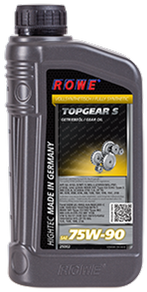 Объем 1л. Трансмиссионное масло ROWE Hightec Topgear S 75W-90 - 25002-0010-03 - Автомобильные жидкости, масла и антифризы - KarPar Артикул: 25002-0010-03. PATRIOT.