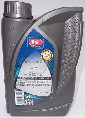 Объем 1л. Трансмиссионное масло UNIL MATIC M-14 DX-VI - 6687 - Автомобильные жидкости. Розница и оптом, масла и антифризы - KarPar Артикул: 6687. PATRIOT.