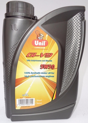 Объем 1л. UNIL GI-V9 5W-50 - 9119 - Автомобильные жидкости. Розница и оптом, масла и антифризы - KarPar Артикул: 9119. PATRIOT.