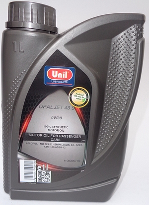 Объем 1л. UNIL Opaljet 48S 0W-30 - 9165 - Автомобильные жидкости. Розница и оптом, масла и антифризы - KarPar Артикул: 9165. PATRIOT.