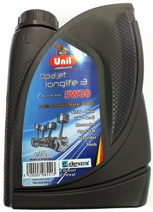 Объем 1л. UNIL Opaljet Longlife 3 SAE 5W-30 - 8516 - Автомобильные жидкости. Розница и оптом, масла и антифризы - KarPar Артикул: 8516. PATRIOT.