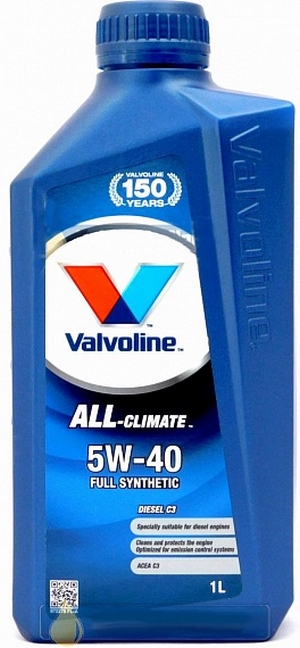 Объем 1л. VALVOLINE All Climate 5W-40 - 872282 - Автомобильные жидкости. Розница и оптом, масла и антифризы - KarPar Артикул: 872282. PATRIOT.