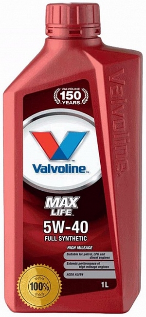 Объем 1л. VALVOLINE Maxlife 5W-40 - 872363 - Автомобильные жидкости, масла и антифризы - KarPar Артикул: 872363. PATRIOT.