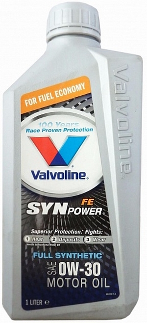 Объем 1л. VALVOLINE SynPower FE 0W-30 - 872560 - Автомобильные жидкости. Розница и оптом, масла и антифризы - KarPar Артикул: 872560. PATRIOT.