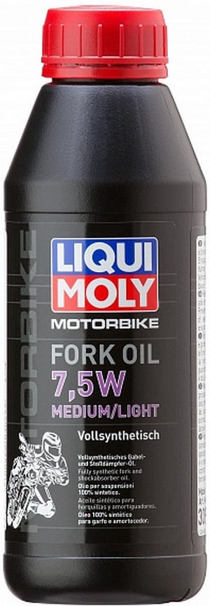 Объем 0,5л. Вилочное масло LIQUI MOLY Motorbike Fork Oil Medium/Light 7,5W - 3099 - Автомобильные жидкости. Розница и оптом, масла и антифризы - KarPar Артикул: 3099. PATRIOT.