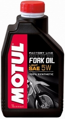 Объем 1л. Вилочное масло MOTUL Fork Oil Factory Line Light 5W - 105924