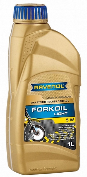 Объем 1л. Вилочное масло RAVENOL Forkoil Light 5W - 1182102-001-01-999 - Автомобильные жидкости. Розница и оптом, масла и антифризы - KarPar Артикул: 1182102-001-01-999. PATRIOT.