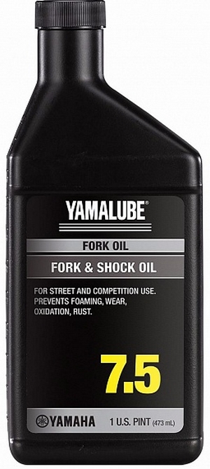 Объем 0,473л. Вилочное масло YAMAHA Yamalube Fork Oil 7.5W - ACCFORKF0075 - Автомобильные жидкости. Розница и оптом, масла и антифризы - KarPar Артикул: ACCFORKF0075. PATRIOT.