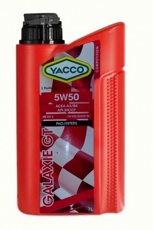 Объем 1л. YACCO Galaxie GT 5W-50 - 310525 - Автомобильные жидкости. Розница и оптом, масла и антифризы - KarPar Артикул: 310525. PATRIOT.