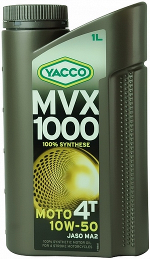 Объем 1л. YACCO MVX 1000 4T 10W-50 - 332225 - Автомобильные жидкости. Розница и оптом, масла и антифризы - KarPar Артикул: 332225. PATRIOT.