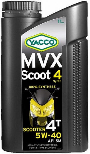 Объем 1л. YACCO MVX Scoot 4 Synth 5W-40 - 332925 - Автомобильные жидкости. Розница и оптом, масла и антифризы - KarPar Артикул: 332925. PATRIOT.