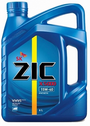 Объем 6л. ZIC X5000 15W-40 - 172604 - Автомобильные жидкости. Розница и оптом, масла и антифризы - KarPar Артикул: 172604. PATRIOT.